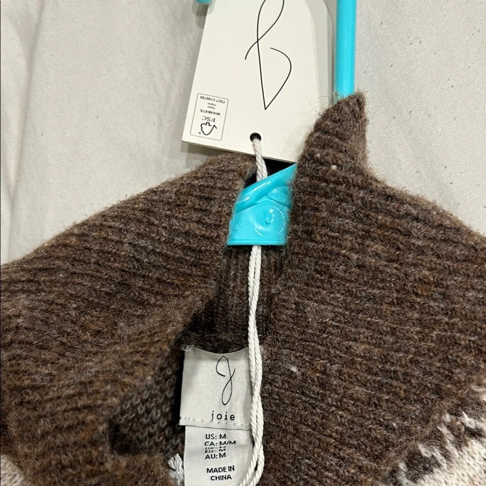 Joie Beige and Brown Patterned Sweater - Picture 7 of 7